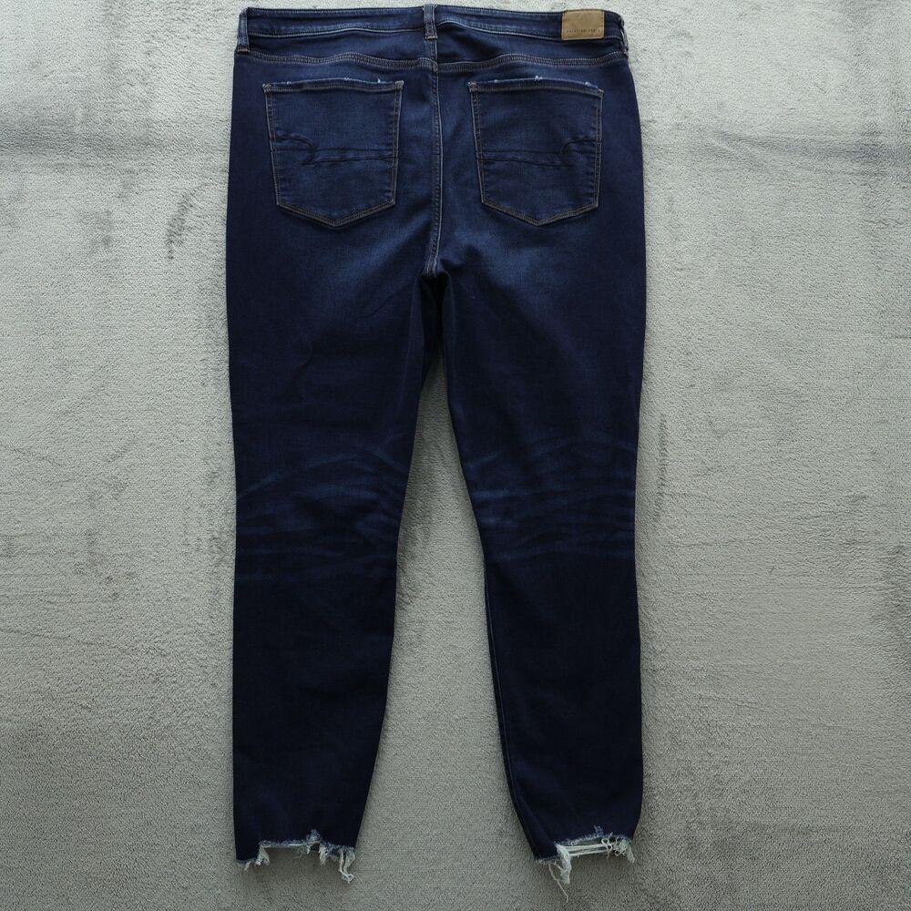 American Eagle Jegging Jeans Women's 18R Super High-Rise 28" Inseam Destroyed - Picture 15 of 16